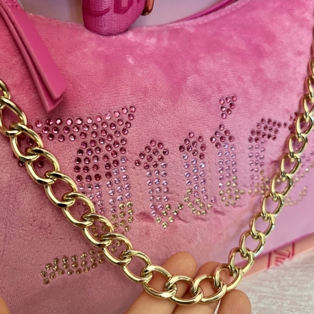 💕▪️Juicy Couture▪️ Shoulder Bag 2 Piece Set Juicy Pink Christmas Gift Set - Picture 7 of 13